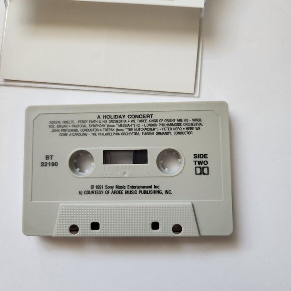 A Holiday Concert Cassette Tape Percy Faith & The Philadelphia Orchestra Sony Mu - Picture 5 of 5